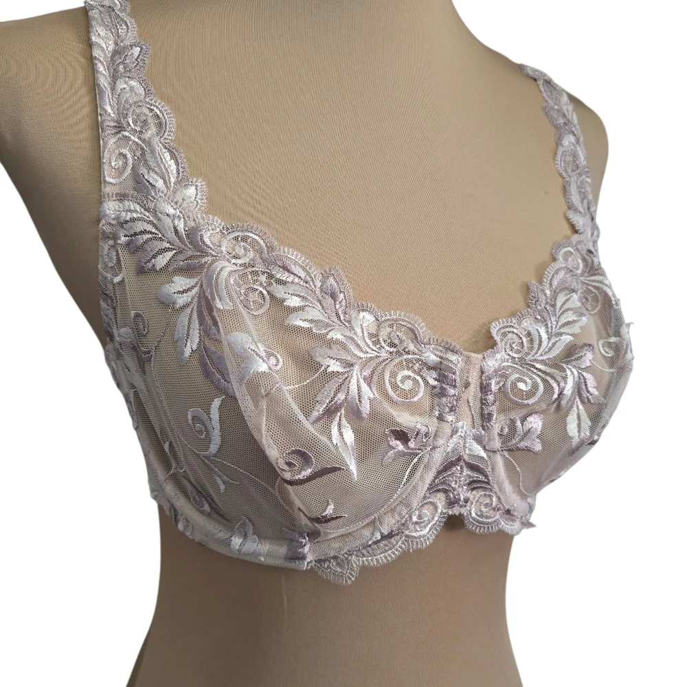 Women's Soma Delicate Lace Bra Nude Beige - 34d